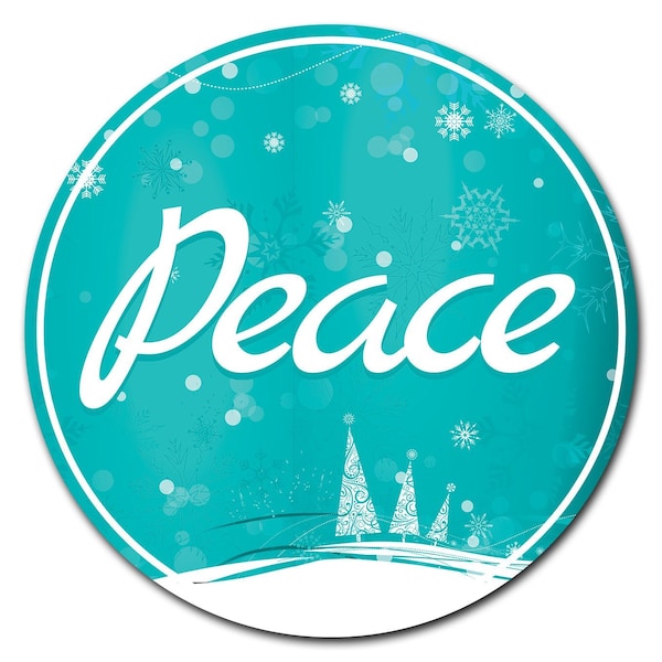 Peace Circle Vinyl Laminated Decal